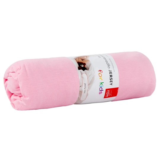 Cearșaf pentru copii JERSEY roz