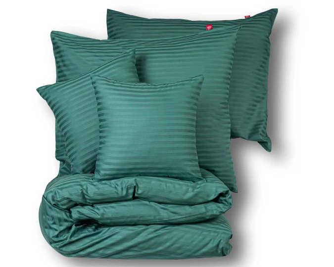 Lenjerie de pat (set) 100% bumbac verde închis
