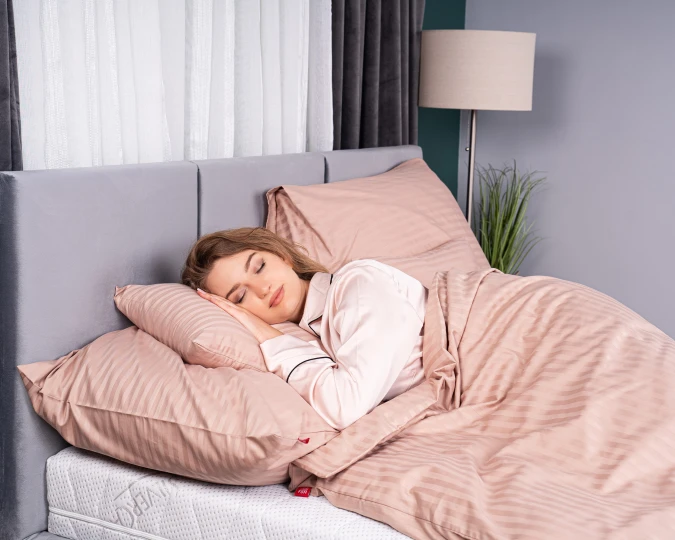 Lenjerie de pat din bumbac 100% bej (set)