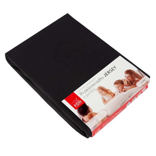 Cearșaf JERSEY negru