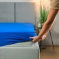 Cearșaf JERSEY bleumarin